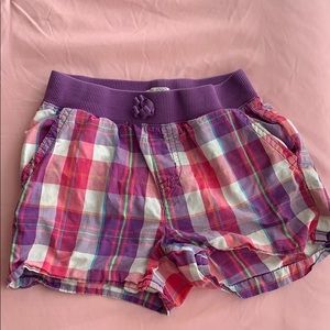 Pink and purple shorts